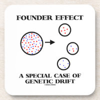 Founder Effect A Special Case Of Genetic Drift Drink Coaster