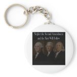 Founding Fathers: Neglect the Second Amendment keychains