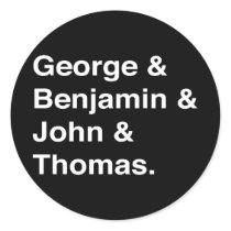 Founding Fathers Stickers