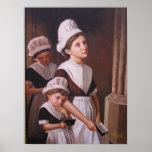 Foundling Girls in their School Dresses at Prayer posters
