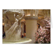 Fountain and flowers cards