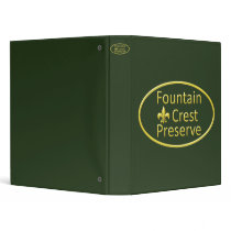 Fountain Crest Preserve Oval binders