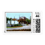 Fountain & Elks Temple, Pittsburgh 1913 Vintage Stamp