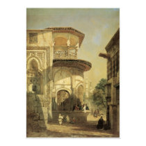 Fountain near the Mosque of Sultan Hassan in Cario Print