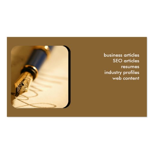 fountain pen2 freelance writer business card (back side)
