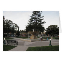 Fountain, Sunken Gardens, Atascadero Greeting Cards