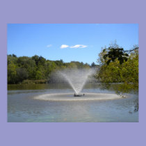 Fountain under Blue Sky II posters