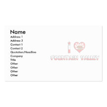 Fountain Valley, CA Business Card Template