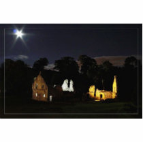 Fountains Abbey In North Yorkshire At Night photo sculptures by lifesphere Fountains Abbey In North Yorkshire At Night photo sculptures
