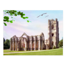 Fountains Abbey Post Card