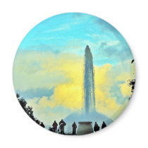 Fountains At Dusk magnets by lifesphere Fountains At Dusk magnets