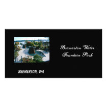 fountains, Bremerton Water Fountain Park, Breme... Photo Greeting Card