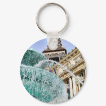 Fountains Eiffel Towers keychains