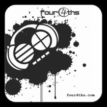 Four4ths :: "Black Blotter" (stickers) stickers