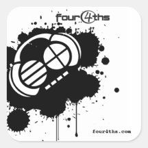 Four4ths :: "Black Blotter" (stickers)