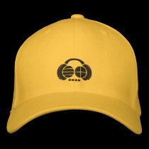 Four4ths - Black Embroidered Logos on light hat embroidered hats