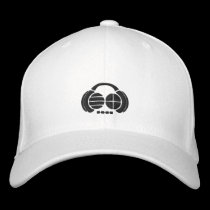 Four4ths - black logo front/side embroidered hats