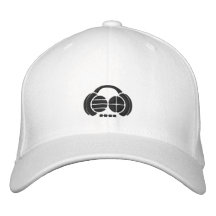 Four4ths - black logo front/side embroidered hats