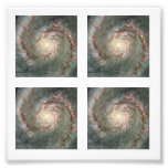 Four 2-inch Square Whirlpool Galaxy  Photo