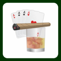 Four Aces & A Cigar stickers