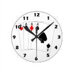 Four Aces Wall Clock