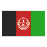 FOUR Afghanistan National Flag Rectangular Sticker
