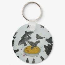 Four and twenty blackbirds keychains by dollsandmagic Four and twenty blackbirds keychains