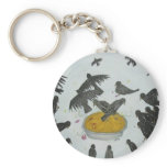 Four and twenty blackbirds key chain