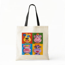 Four Animal Faces bags by AmyVangsgard Four Animal Faces bags