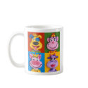 Four Animal Faces mugs