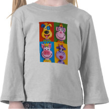 Four Animal Faces Tee Shirt