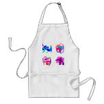 Four aprons