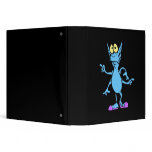 Four armed alien in slippers vinyl binder