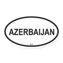 FOUR "Azerbaijan" Stickers