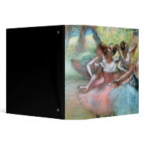 Four ballerinas on the stage vinyl binder