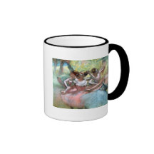 Four ballerinas on the stage mugs