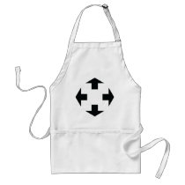 four black arrows icon aprons