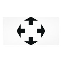 four black arrows icon photo cards