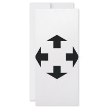four black arrows icon rack cards