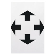 four black arrows icon stationery