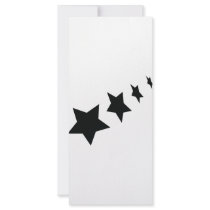 four black stars icon rack cards