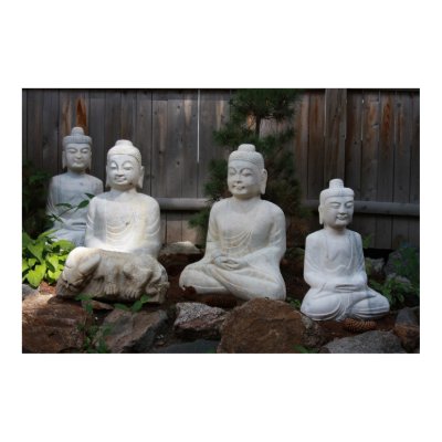 Four Buddhas Poster by Jack_of_Arts