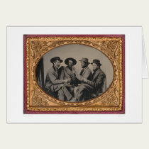 Four California miners (40030) cards by Bancroft Four California miners (40030) cards