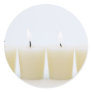 four candles round sticker