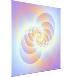 Four Circles Spiral Canvas Print