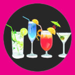 Four Cocktails Sticker