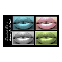 Four Color Lips Business Card