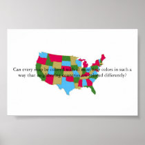 Four Color Map Print