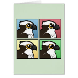Four Color Osprey Greeting Card