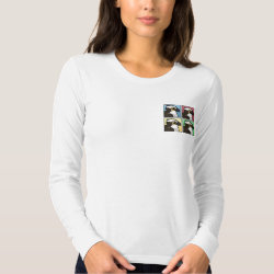 Four Color Osprey Women's American Apparel Fine Jersey Long Sleeve T-Shirt